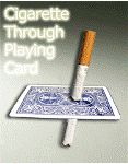 Cigarette Through Playing Card