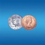 Copper Silver Coin (Half $/ English Penny)